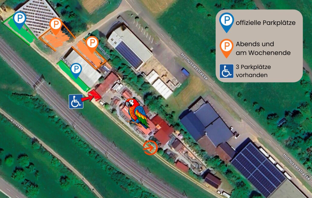Karte der Parkplätze